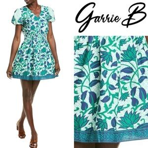 Garrie B Puff Sleeve Mini Dress